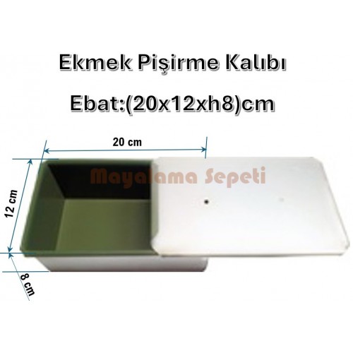 Ekmek Kalıbı - Ebat:(20x12xh8)cm